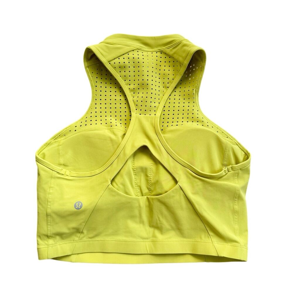 Lululemon Unleash Strength Bra, Yellow Serpentine Size 4 - Picture 2 of 5